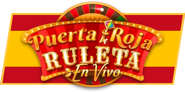 Logo de Red Door Roulette en español sobre la bandera de España